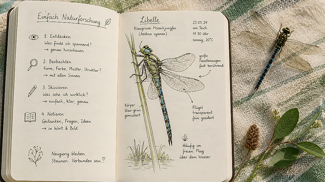 Kleine Skizzen - großes Staunen - Einstieg in Nature Journaling