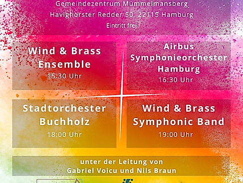 Plakat Jubiläum Wind & Brass