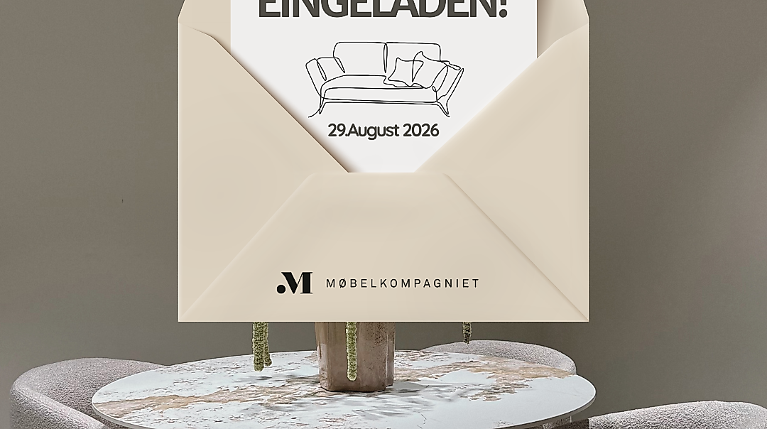 Einladung zur Eröffnung des Møbelkompagniet Showrooms Altona