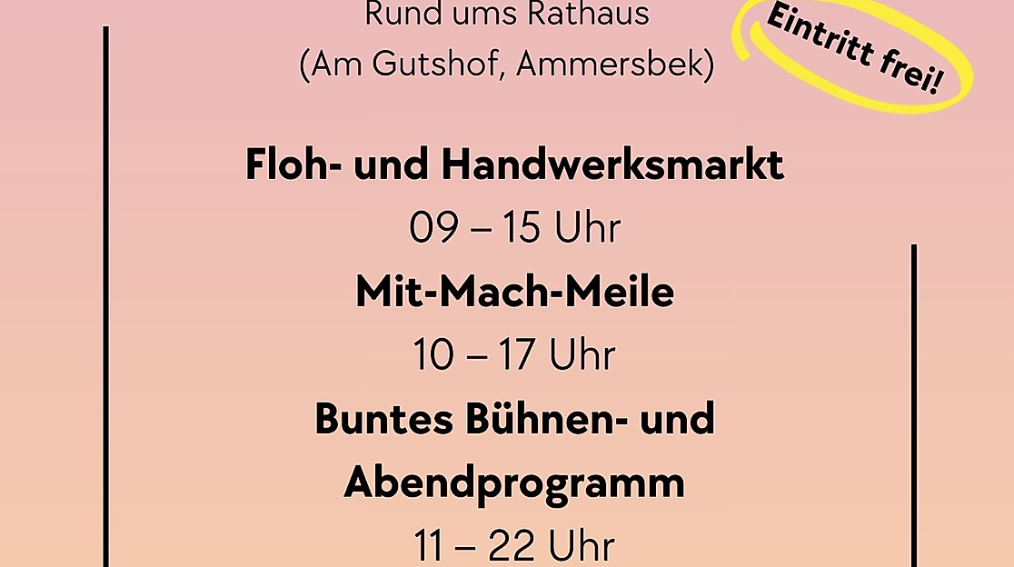 Flyer des Ammersbeker Sommerfest