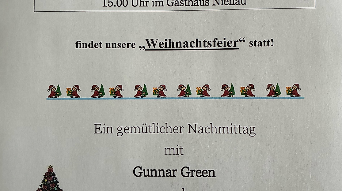 Landfrauenverein Artlenburg/ Avendorf, Vortrag, Weihnachtsfeier