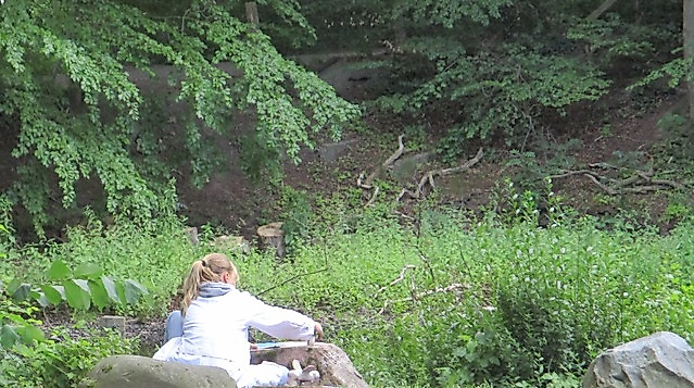 Natur-Collage und Landart - Kunst in der Natur und mit der Natur