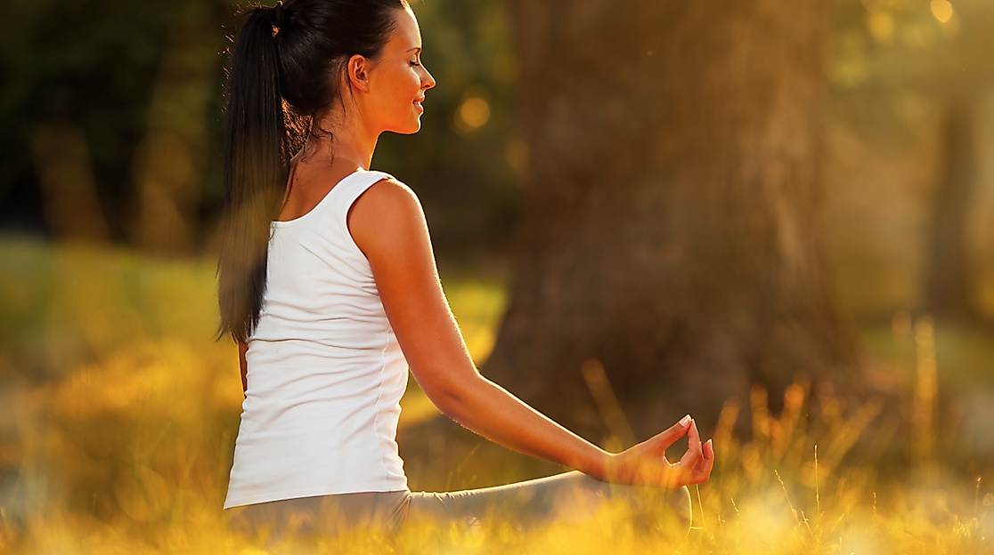 Junge Frau in Meditation