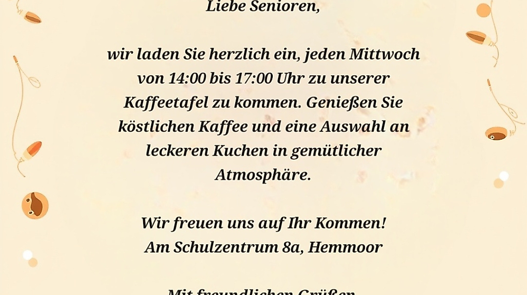 Klönschnack-Kaffetafel