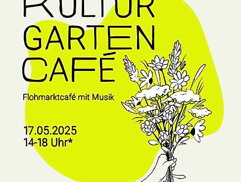 Flyer Gartencafé mit Flohmarkt