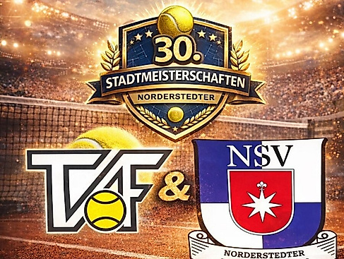 Plakat Ausrichter der Stadtmeisterschaften im Tennis