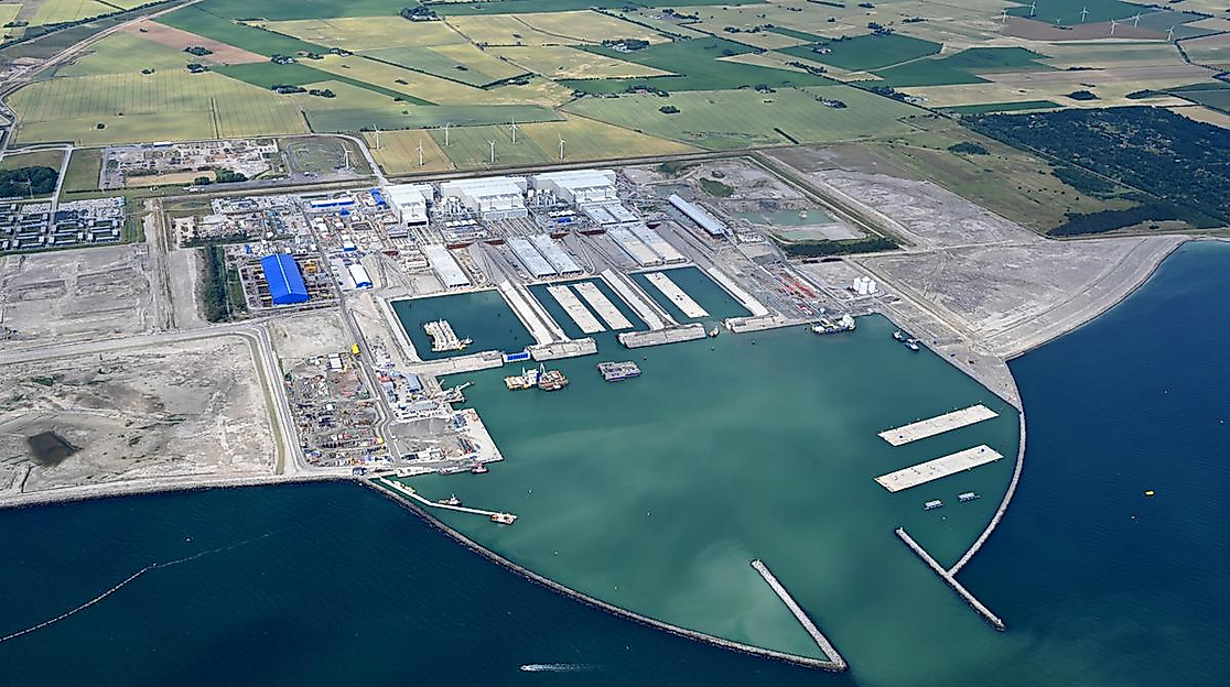 Tunnelelementfabrik in Rødbyhavn