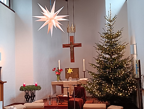 Christophoruskirche an Heilig Abend