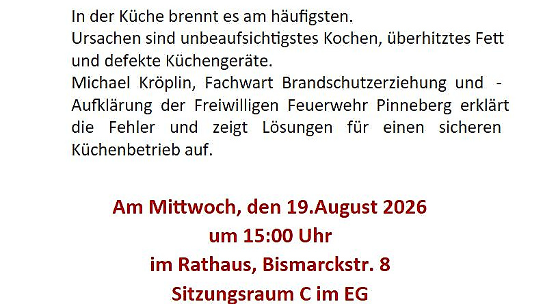 Aushang zum Vortrag