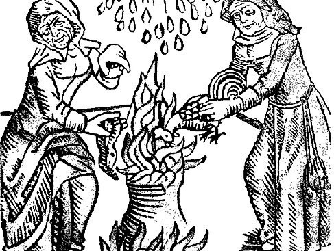 Hexen beim Wetterzauber