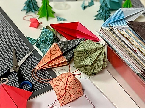 3D Blume aus Origami Papier basteln