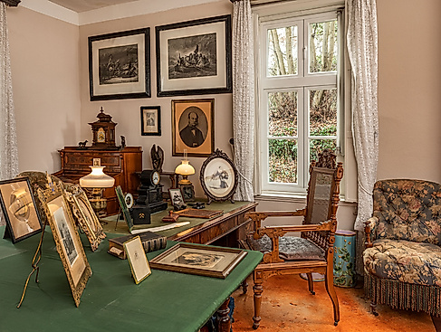 Das Arbeitszimmer Otto von Bismarcks, nachgestellt im Bismarck-Museum.