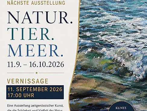 Flyer Vernissage I Natur. Tier. Meer
