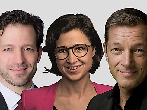 Cornelius Adebahr, Dr. Hannah Neumann, Dr. Holger Stark (v.l.n.r.)