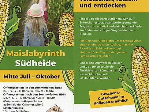 Maislabyrinth Südheide 2025