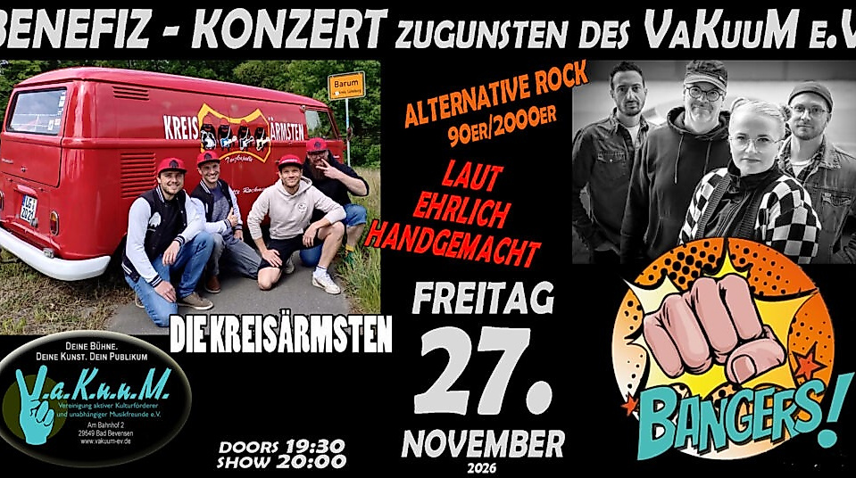 BENEFIZ – KONZERT zugunsten des VaKuuM e.V.