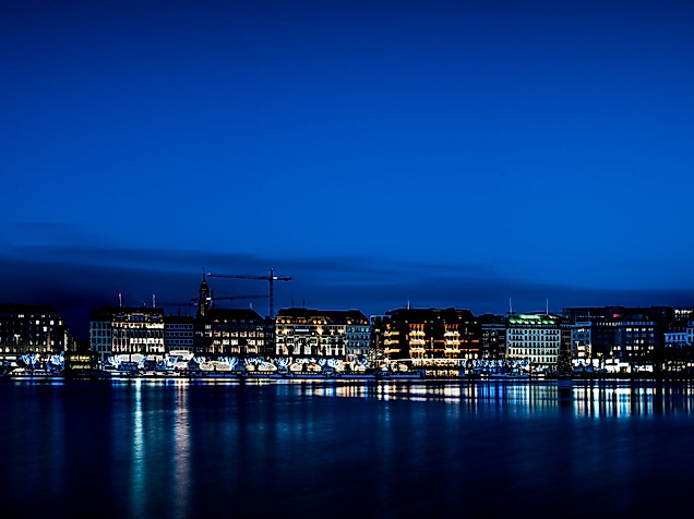 Blick auf die Innenalster