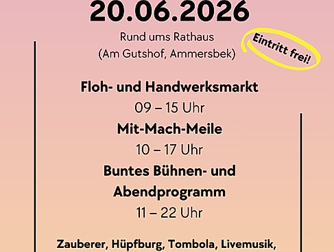 Flyer des Ammersbeker Sommerfest