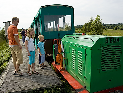 Kurze Moorbahnfahrt