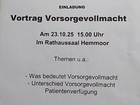 Vortrag Vorsorgevollmacht
