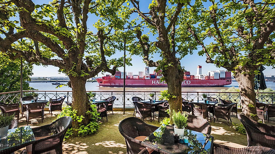 Hotel Louis C. Jacob Hamburg: Terrasse