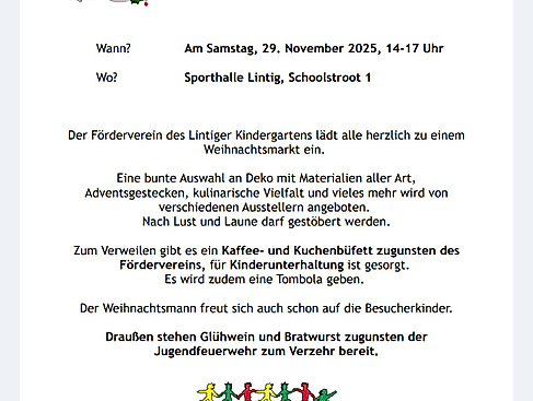 Lintiger Weihnachtsmarkt 2025