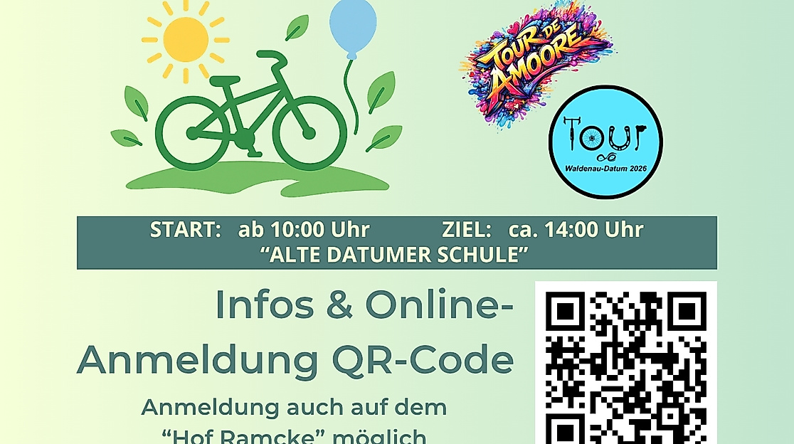 Unser Plakat für das Fahrradfest am 27.06.2026 in Waldenau