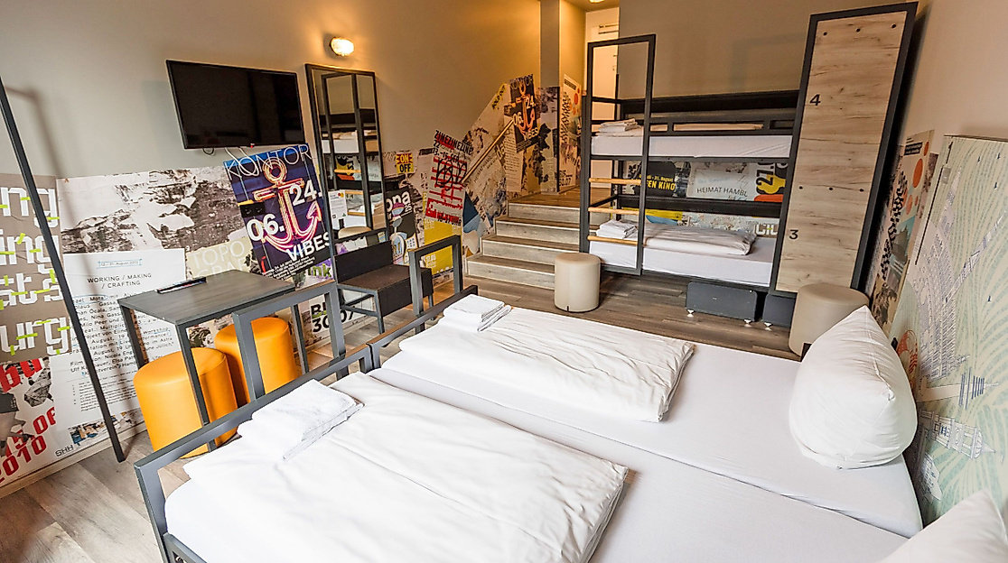 Hotel A&O Hamburg Hauptbahnhof: Familienzimmer 4 persons