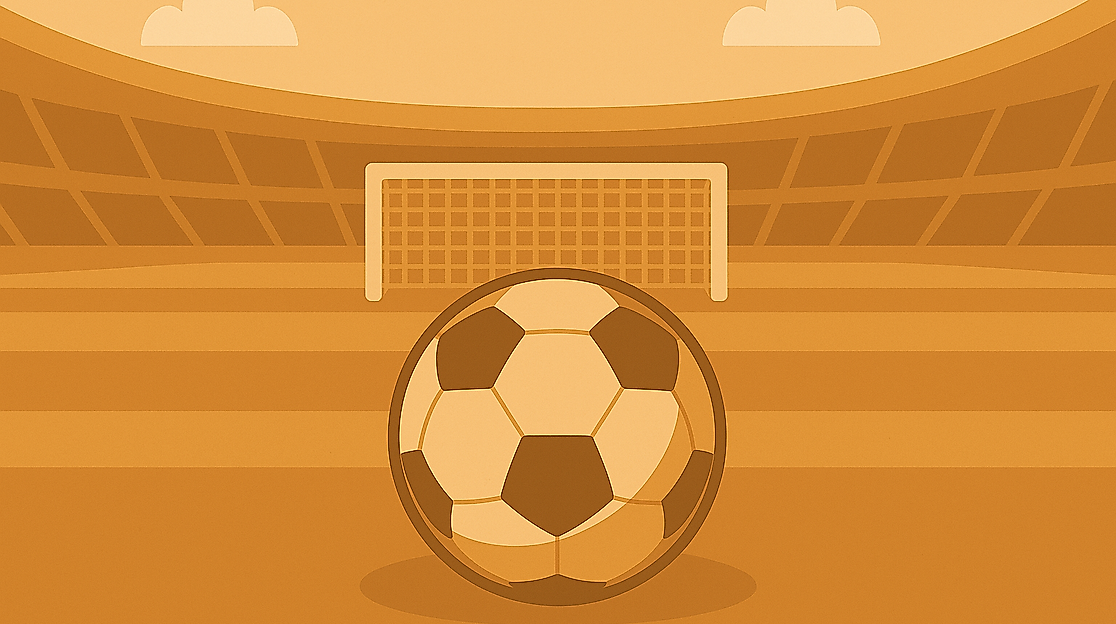 Fußballstadion in braun