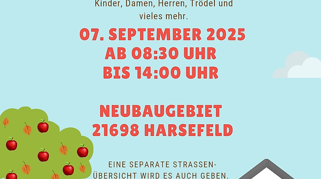 Flohmarkt Harsefeld Neubaugebiet