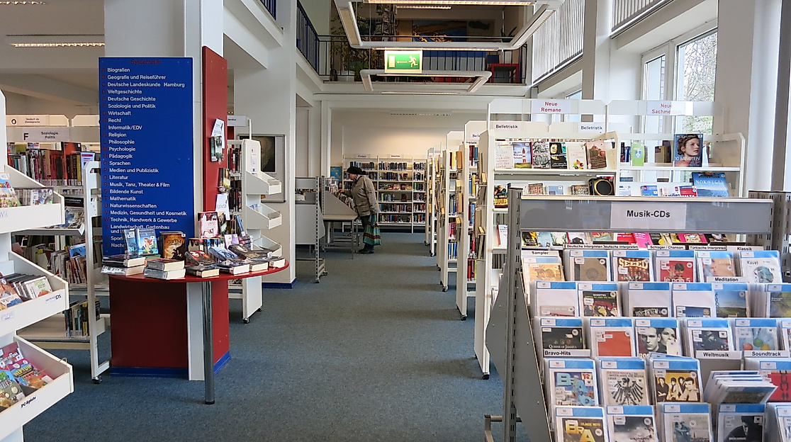Die Bücherhalle Holstenstraße