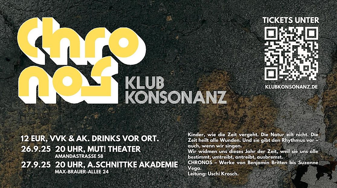 CHRONOS - ein Klub Konsonanz Chorkonzert