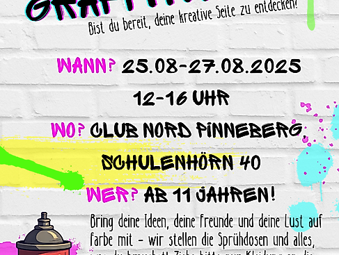 Plakat Graffiti Aktion Club Nord