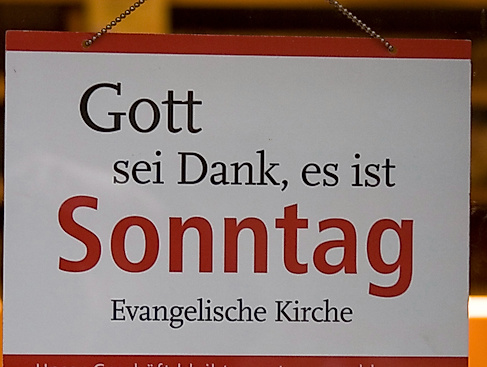 Auch eine Möglichkeit, Dank zu äußern ...