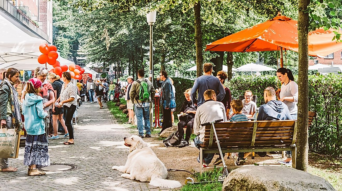 Das Sommerfest im Betty-Heine-Stieg