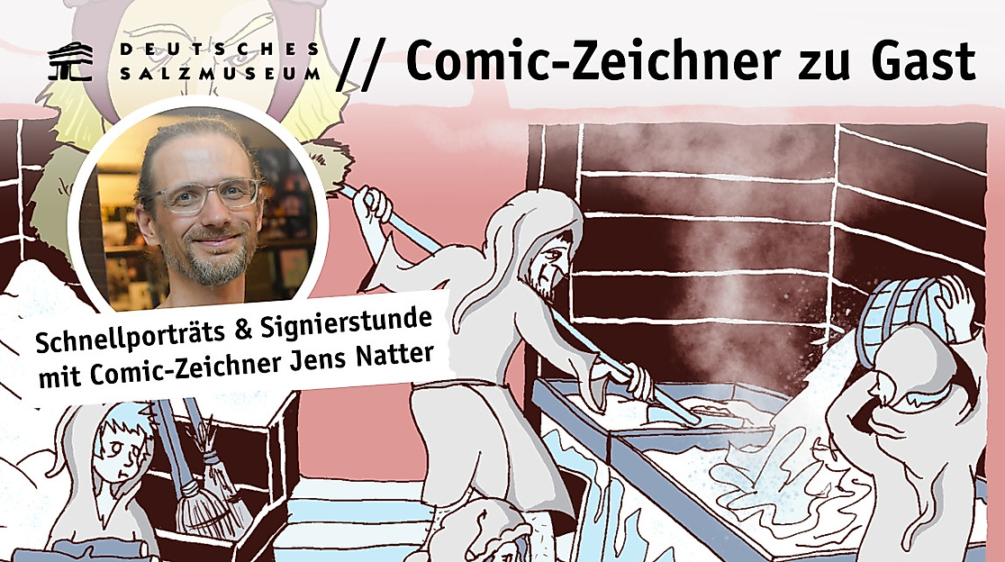 Comic-Zeichner Jens Natter im Salzmuseum Lüneburg