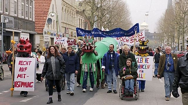Krüppelbewegung in Bremen