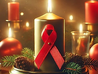 Gedenk-Andacht openair auf dem Schrangen/Weihnachtsmarkt zum Weltaidstag (Kopie)