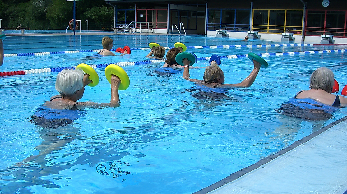 Aqua-Fitness im Freibad Wesselburen