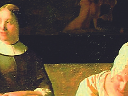 Historische Szene mit zwei Frauen