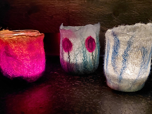 Filzworkshop: Windlichter - transparenter Zauber