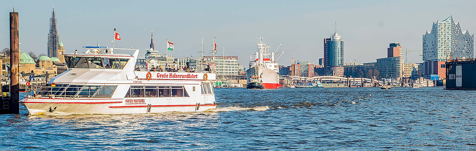 Große Hafenrundfahrt Barkassen Meyer