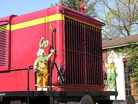 Fahrt zum Osterhasen mit dem HEIDE-EXPRESS