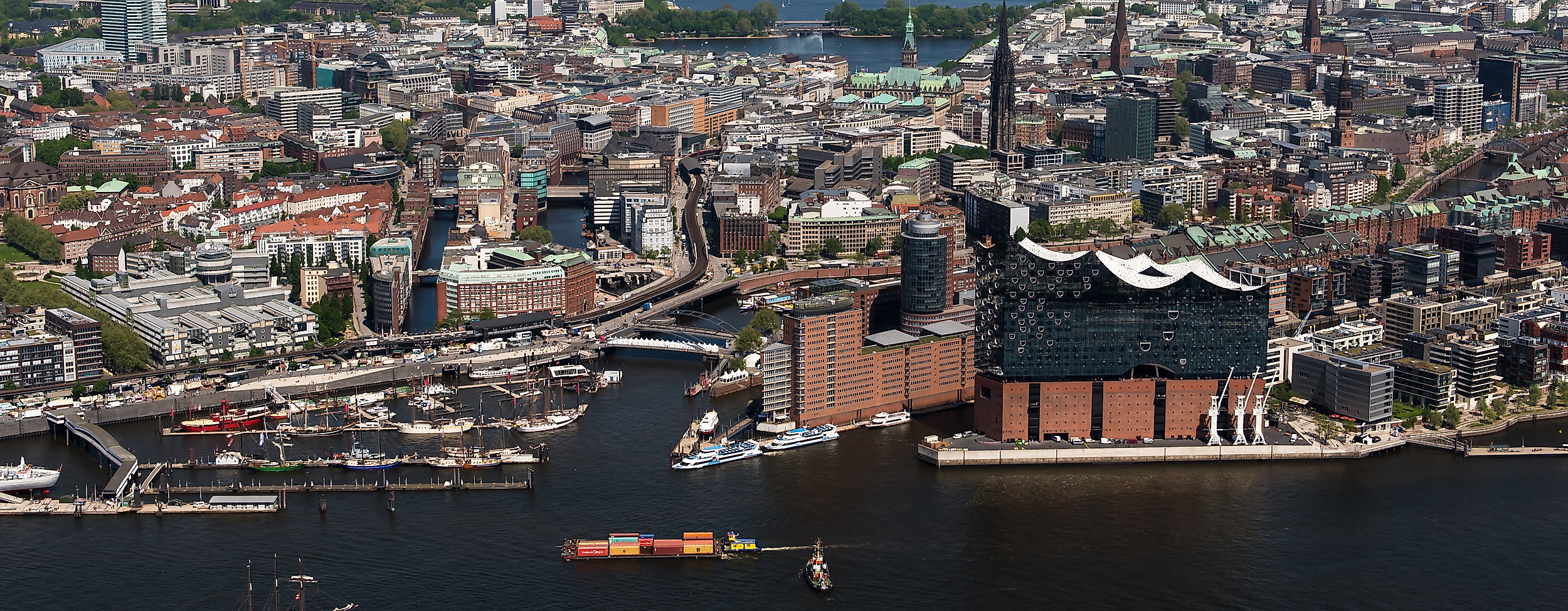 Rundflug über Hamburg, Hamburg von oben