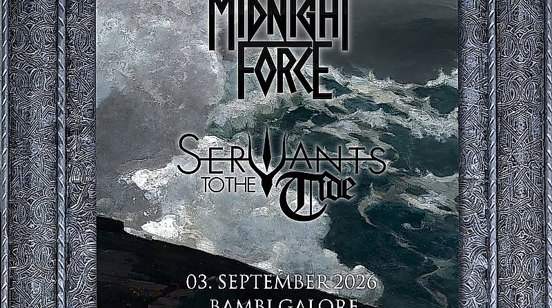 Konzertposter Fer de Lance (US), Midnight Force (SCT), Servants to the Tide im Bambi Galore, am 03.09.2026