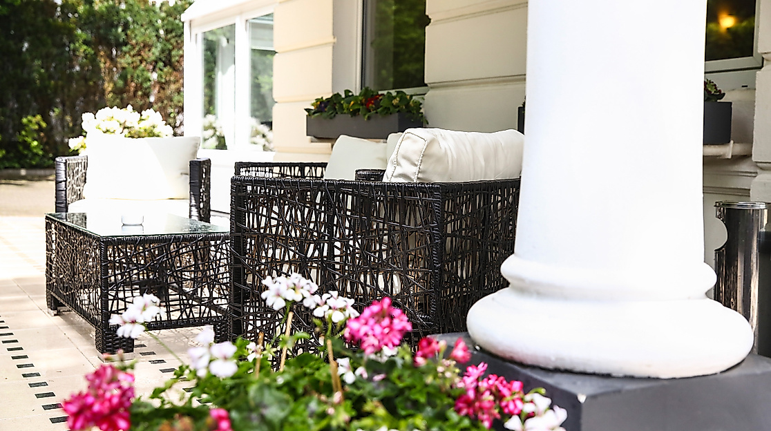 Hotel Marienthal in Wandsbek Hamburg: Terrasse