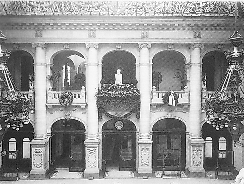 Kassensaal der Discontogesellschaft in Berlin, 1903