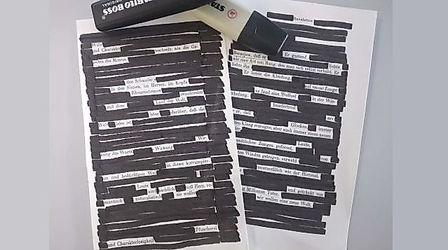 26-10-08 Blackout Poetry ©Josh Netzbandt