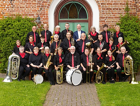 Das Blasorchester Wewelsfleth tritt am 19.April 2026 in der Stadtkirche auf