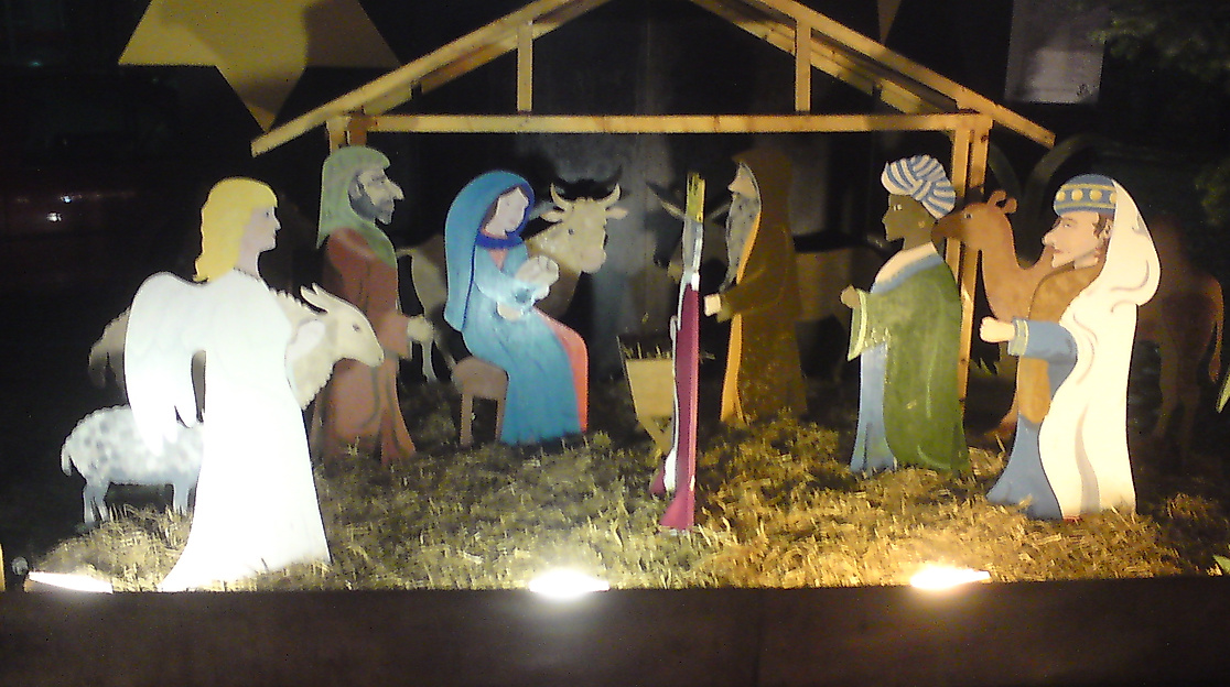 Die Holzkrippe der Falkenbergkirche